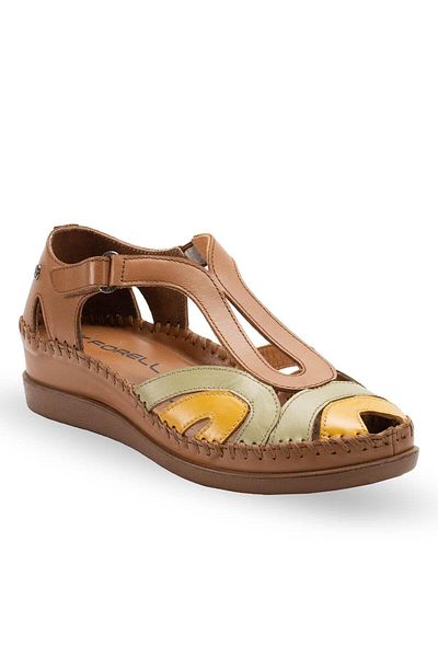 Forelli Sally-G Women's Sandals Tan-Green
