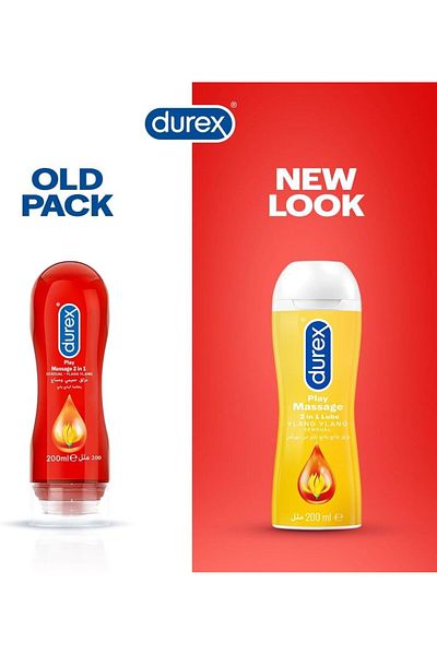 Durex زيت تدليك 2 في 1 مع يلانج يلانج سينشوال - 200 مل (قد تختلف العبوة)