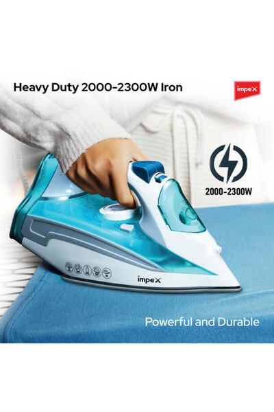 İMPEX Impex Electric Steam Iron Box with 360Degree plaint swivelcord Water Spray Ceramic CoatedSole Plate
