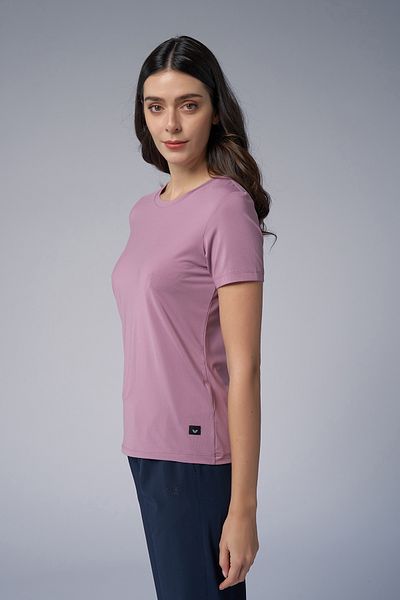 bilcee Women's Lilac Basic Brushed Soft Fabric T-Shirt 3976