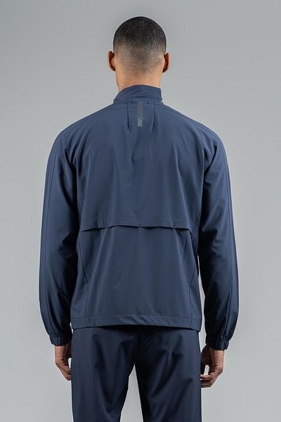 MARATON Regular Men's Stand Collar Fake Sleeve Light Navy Blue Tracksuit Top 22673