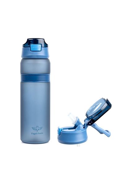 Fagel Fenix Double Lid Gentian Matte 850 ml Tritan Water Bottle