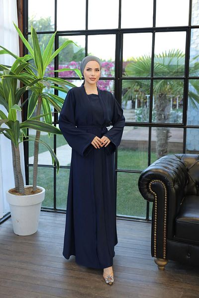 Nissra Φόρεμα Ankanoor Navy Blue Abaya Look Anka255040