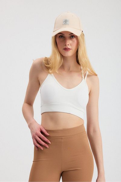 Rays Ecru Back Cross Bustier 3005