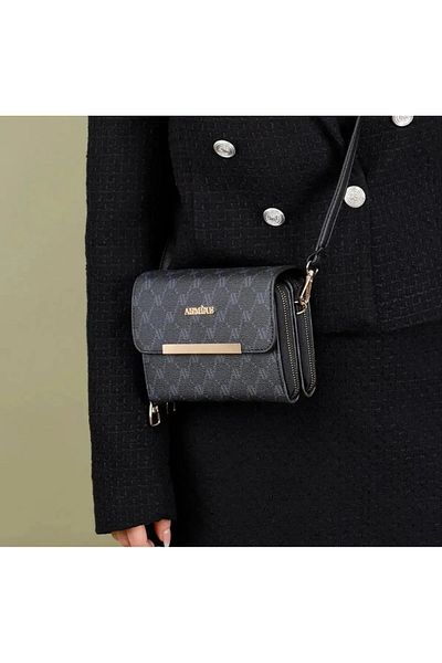 Armine 381 Black Dotted Women's Bag