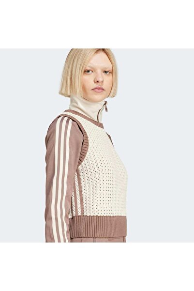 adidas Beyaz Kadın Yelek Knıtted Vest Jd0904