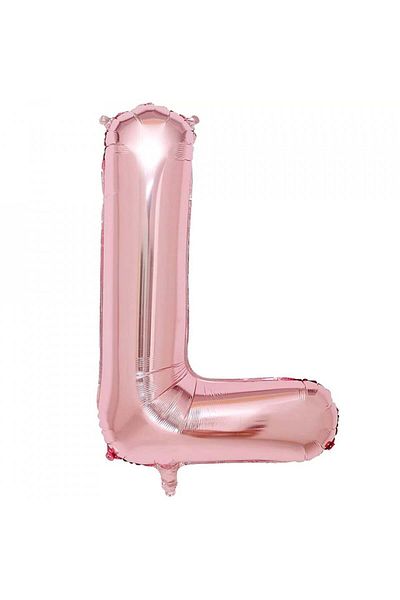 MAXEE STORE Balon aniversar Maxee, litera L, roz, 40 cm