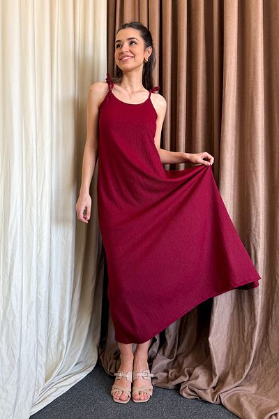 ModaPlaza 5701 Model Rochie de damă Raschel cu frânghie