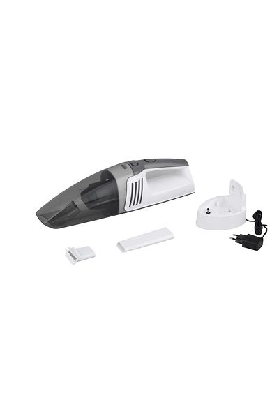 Hausberg Aspirator de mana HB-2035, fara sac, filtru lavabil, 0.45 litri, 75W DC, duza colturi, Li-Ion 11.1 V