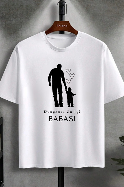 donamod Tricou 100% bumbac imprimat cel mai bun tată din lume unisex