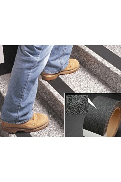 Speed Out Kaydırmaz Zemin ve Merdiven Bandı 25Mm x 5 Metre Dayanıklı Şerit Ru...