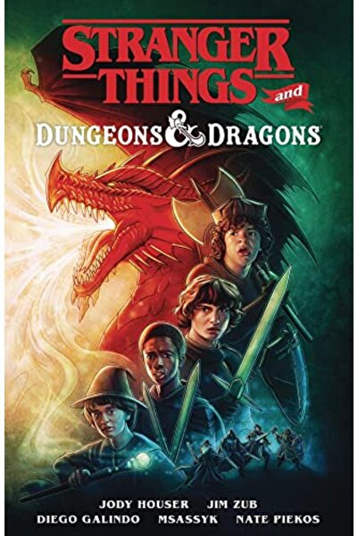 Generic Brand Stranger Things ve Dungeons and Dragons Grafik Roman