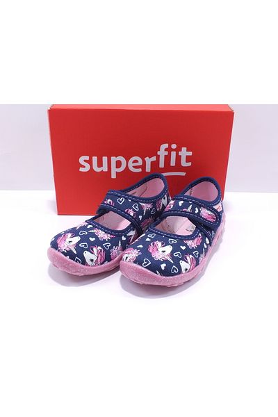 Superfit Unicorn Patterned Linen Shoes