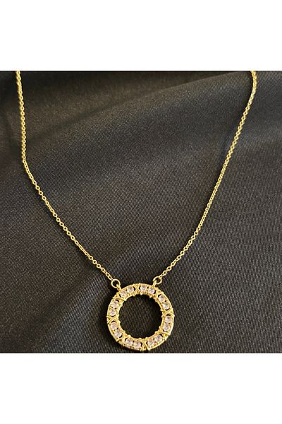 Zeyn Tffny Model Gold Steel Necklace