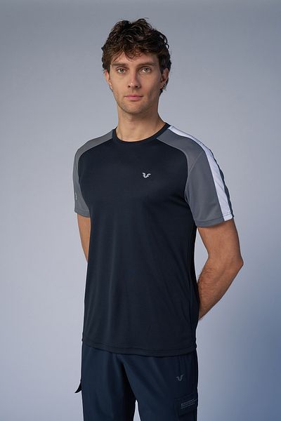 bilcee Ανδρικό μαύρο μπλουζάκι Activated Sports 4179