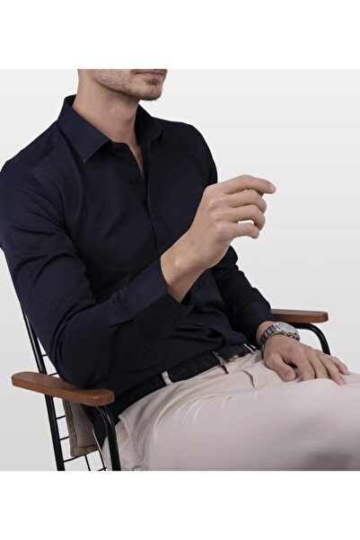 güncüoğlu GÜNCÜOĞLU МІКРО БАВОВНА САТЕН ПЛОСКИЙ КОЛЬОРОВИЙ ДОВГИЙ РУКАВ СЛИМ ...