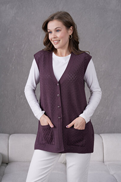 Lamierra Knitwear Plus Size Mother Seasonal Vest