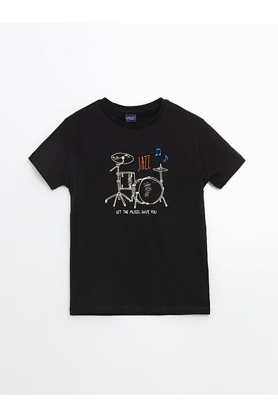 LC Waikiki Tricou pentru băiat cu gât crew de sezon nou - S5IU32Z4