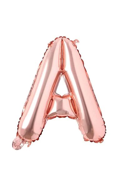 MAXEE STORE Balon aniversar Maxee, litera A, rose, 40 cm