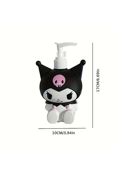 BABUN Sanrio Character Kuromi Figure Soap Dispenser για Παιδιά Παιδικό Σαπούνι Αφρόλουτρο Σαπούνι Σαμπουάν Μπουκάλι
