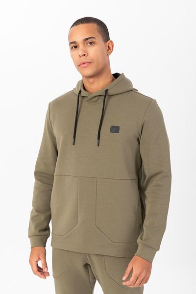 MARATON Regular Men's Hooded Sleeves Light Khaki Sweatshirt 22482