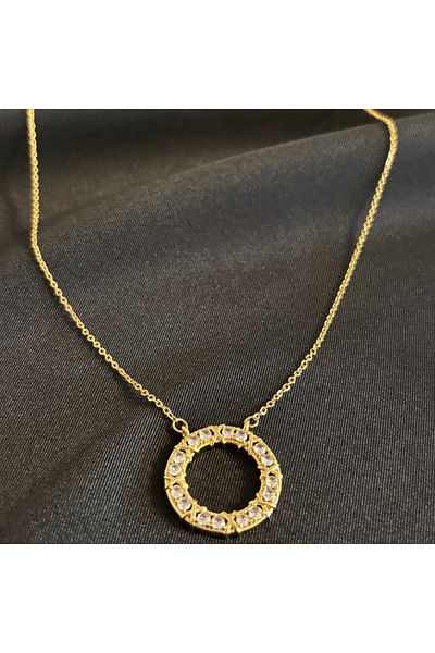 Zeyn Tffny Model Gold Steel Necklace
