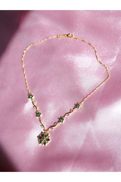 Reorah Collection Anastasia Together in Paris Floral Necklace