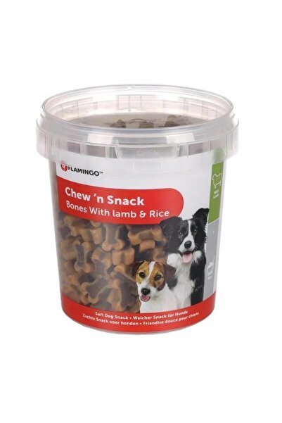 Flamingo Chew'n Snack Bones Lamb&Rice Köpek Ödülü 500gr