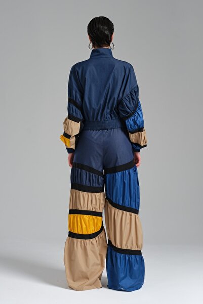 tw3 Жіночі штани з гумкою на талії, з підвернутими штанинами та деталями з рюшами