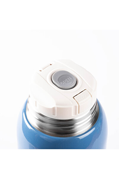 Tantitoni KAKE MAVİ AYICIK DESENLİ ÇİFT KAPAKLI ÇOCUK TERMOSU 600ML