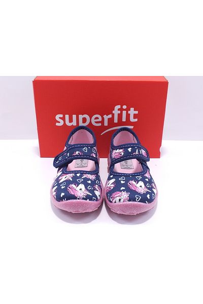 Superfit Unicorn Patterned Linen Shoes