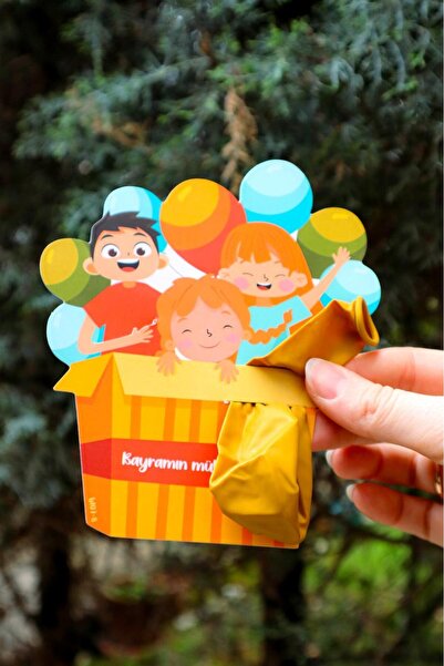 MSticker Bayram Tebrik Kartı 8 Adet Bayramı Hediye Kartı Tebrik Kartı