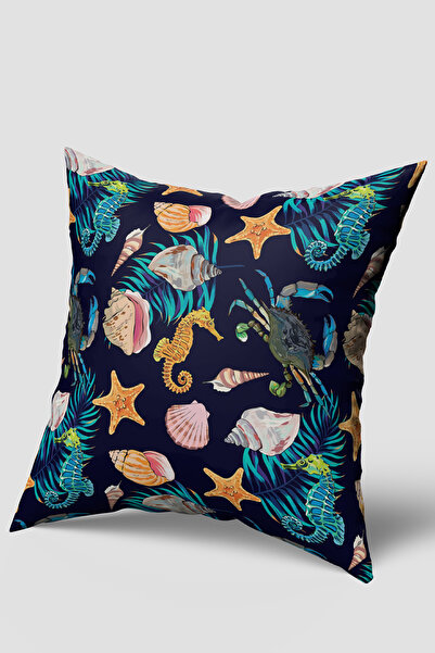 EsnafAli Husă de pernă cu model marin bleumarin