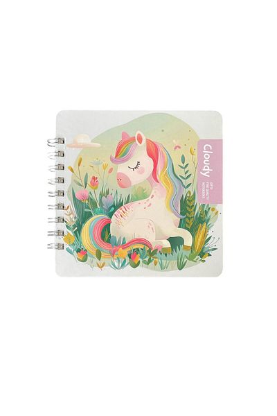 Gıpta Cloudy Spiral Hard Cover 16X16 cm 100 Yp Notebooks