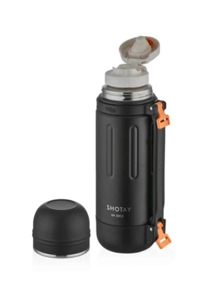 GLANCE 1200ml Black-Orange Shotay Take Trilatory Flask