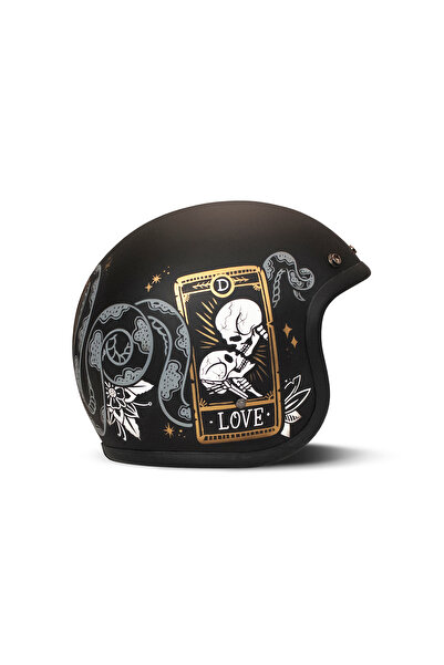 Dmd Jet Retro Cards Açık Motosiklet Kaskı