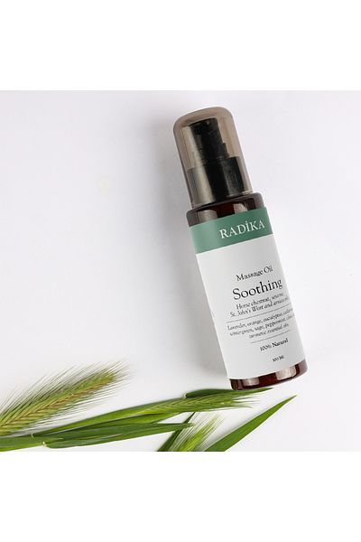 Radika Aromatherapy Massageöl, Beruhigendes Massage-öl, 100% Rein, Bio, Natürlich, 100 ml