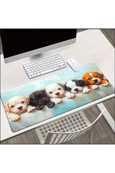 sgeteknoloji 70X30 CM TEMATICA CUTE DOG BAZĂ ANTIDRIPĂ SURFACE MOUSE PAD GAMING