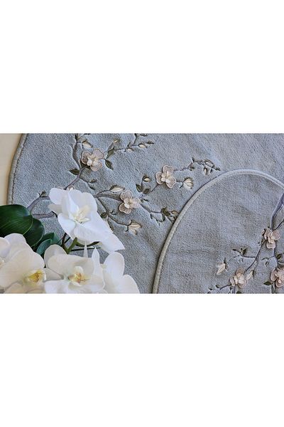 Antepiş Home Embroidered Oval Mat Set