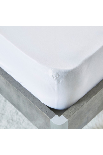 Home Box Ballina Solid Cotton Twin Fitted Sheet - 120x200+33 cm
