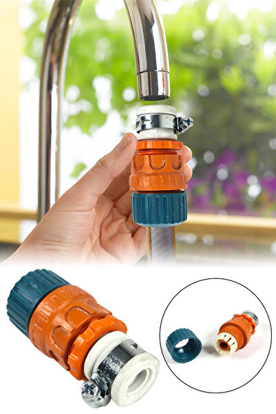 Binbirreyon Практичний внутрішній і зовнішній кран з фіксатором і шланговим з'єднанням 1/2" AE107