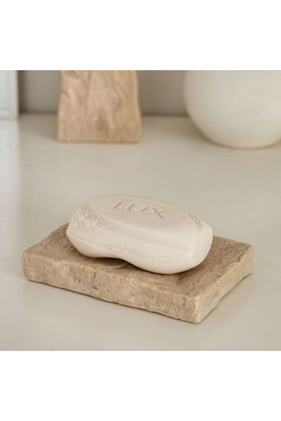 Home Box Whyton Travertine Soap Dish