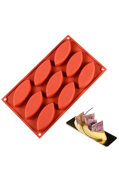 Siliko World Silicone Shuttle Mold Cake Pastry Cookie Mold
