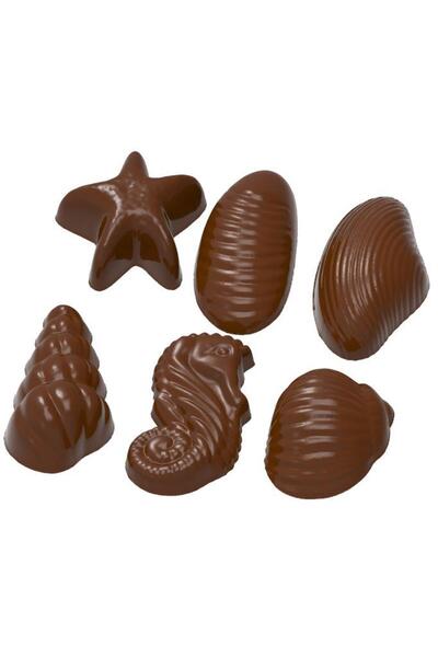 MFS Polikarbon Çikolata Kalıbı Deniz Mahsülleri Pralin 24'lü Kod:211