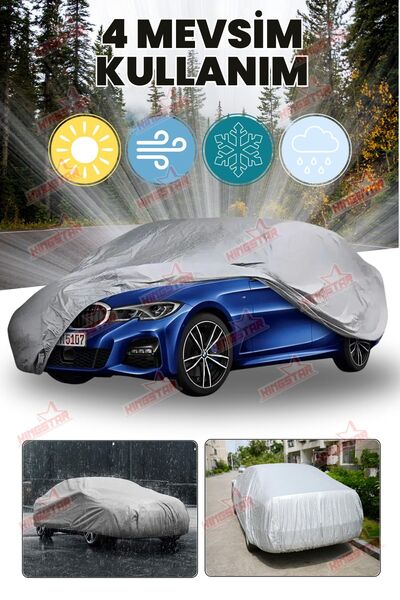 Kingstar Sedan Araçlara Uyumlu Premium Kalite Oto Araba Brandası - Örtüsü