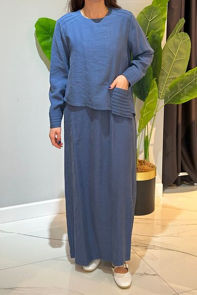 Nuss 2031 Mod Dress Indigo Outfit