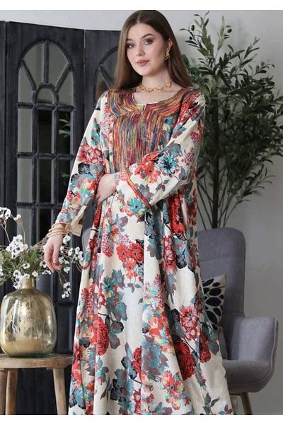 Genrics Soft embroidered cotton jalabiya...combines comfort, luxury and elegance
