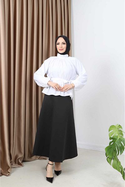CNG MODA Thank You Belted Shirt