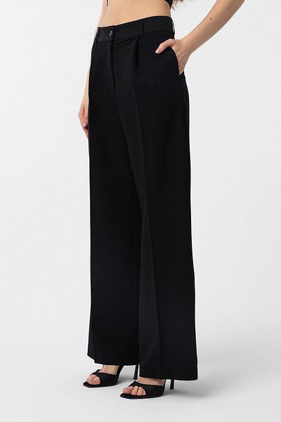 Antioch Black Pleated Women's Trousers