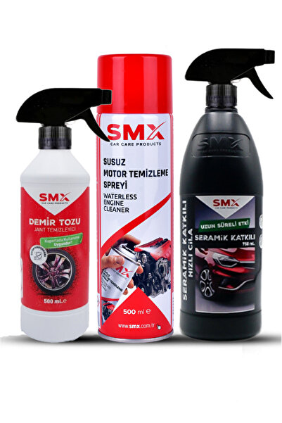 SMX Susuz Motor Temizleme Spreyi / Demir Tozu / Jant Temizleyici / Seramik Cila / Hızlı Cila / Prati